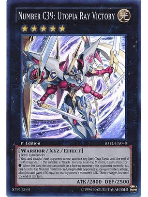Number C39: Utopia Ray Victory - JOTL-EN048 - Super Rare 1st Edition
