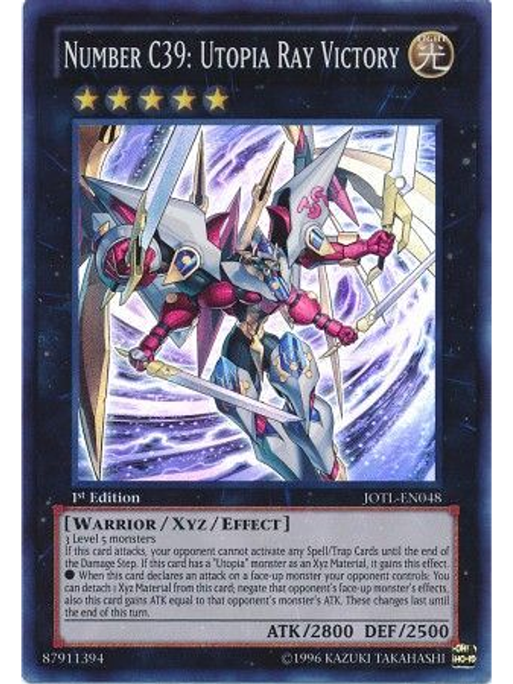Number C39: Utopia Ray Victory - JOTL-EN048 - Super Rare 1st Edition 1