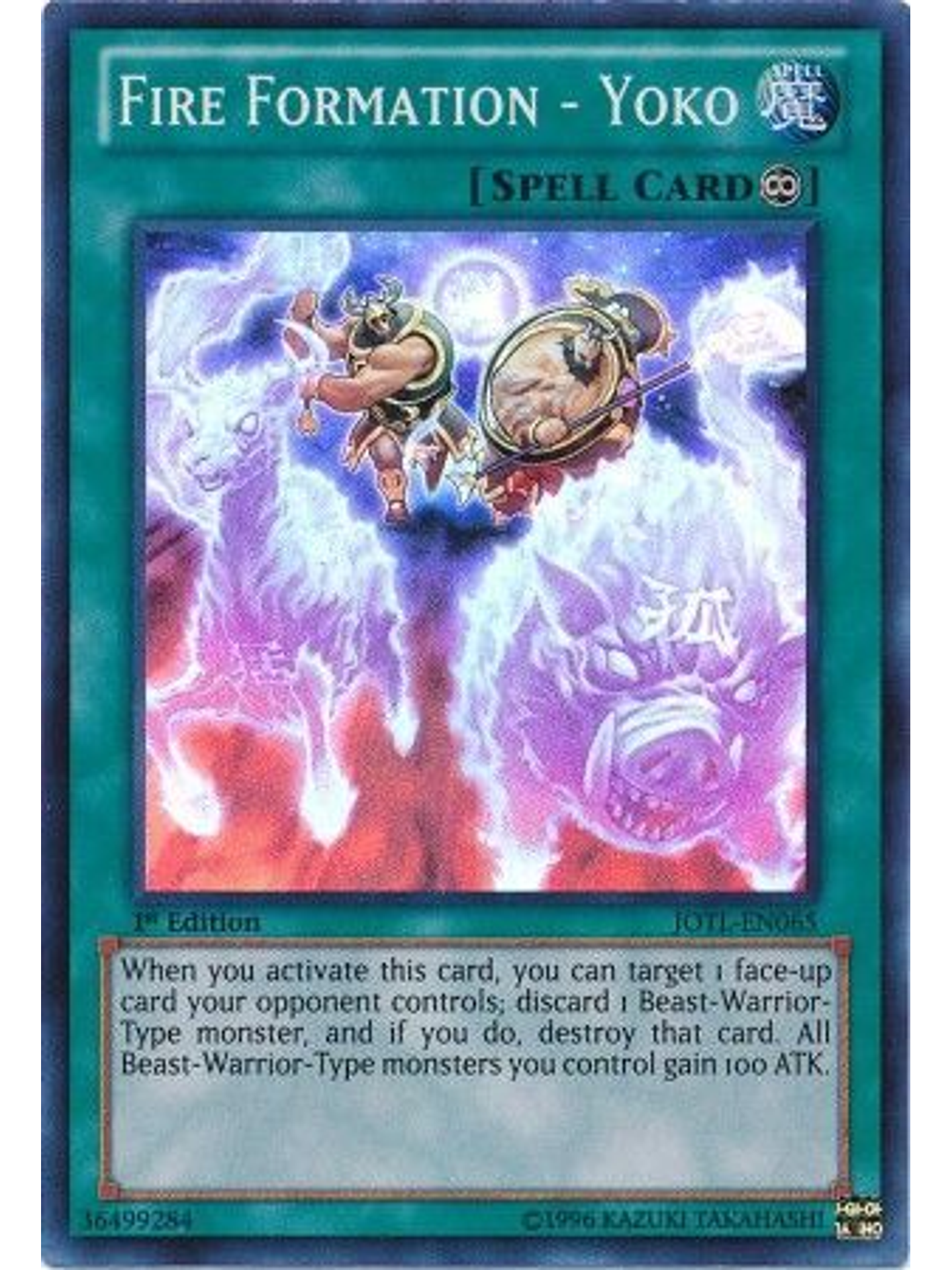 Fire Formation - Yoko - JOTL-EN065 - Super Rare 1st Edition 1
