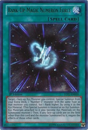 Rank-Up-Magic Numeron Force - JOTL-EN059 - Ultra Rare 1st Edition
