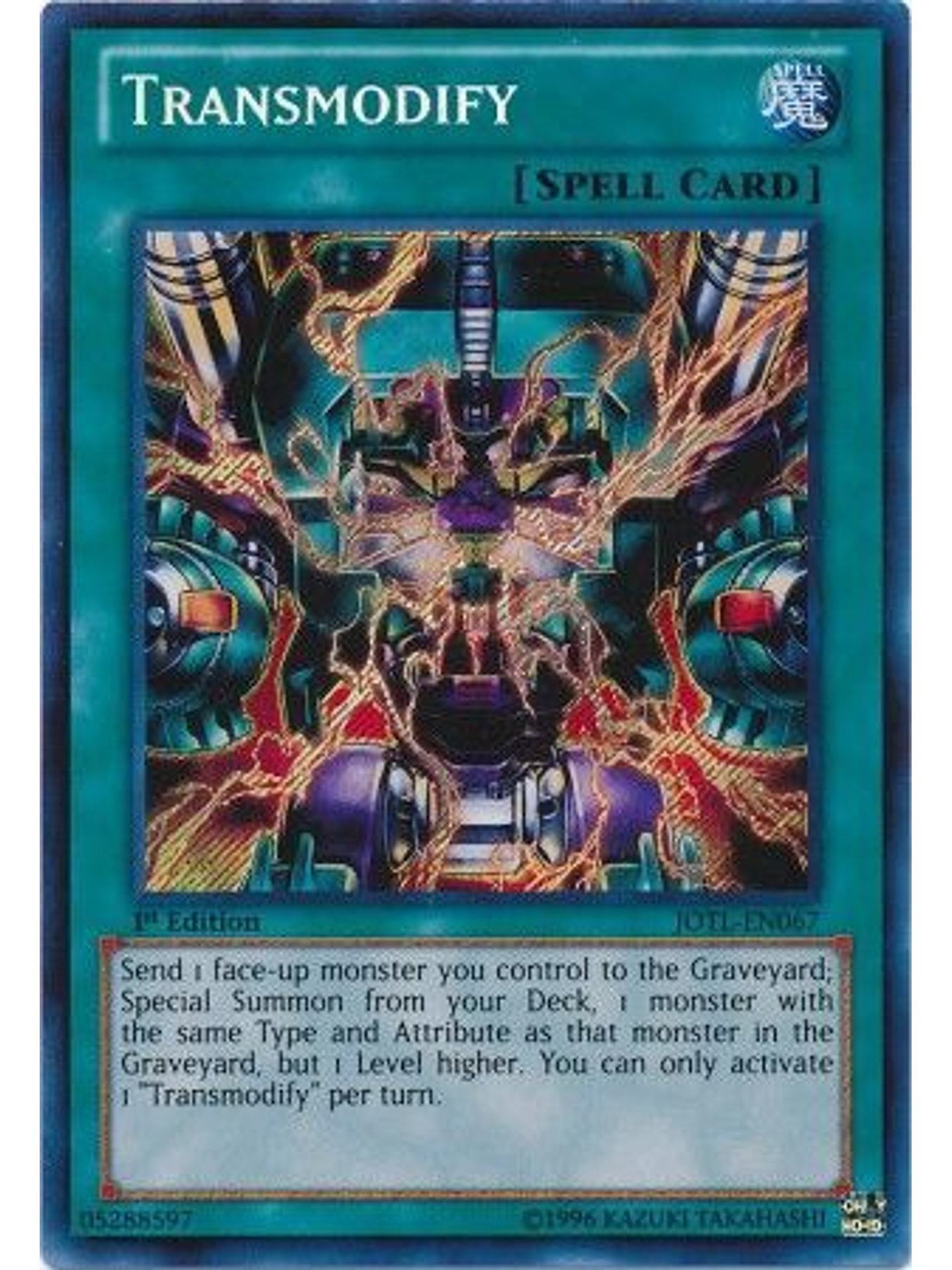 Transmodify - JOTL-EN067 - Secret Rare 1st Edition 1