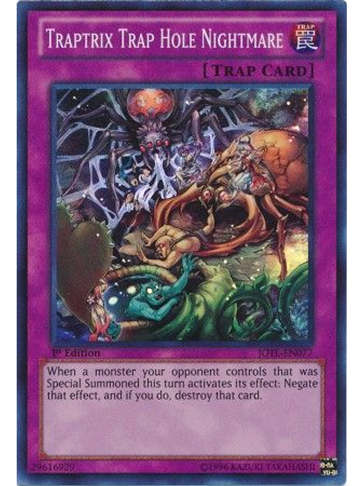 Traptrix Trap Hole Nightmare - JOTL-EN077 - Super Rare 1st Edition 1