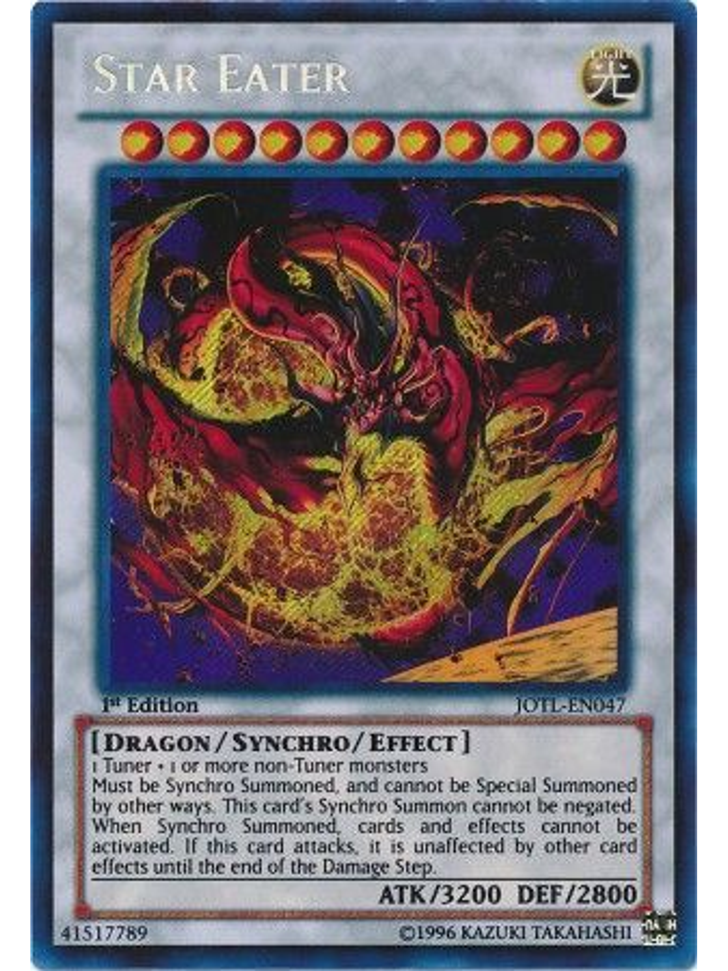 Star Eater - JOTL-EN047 - Secret Rare 1st Edition 1