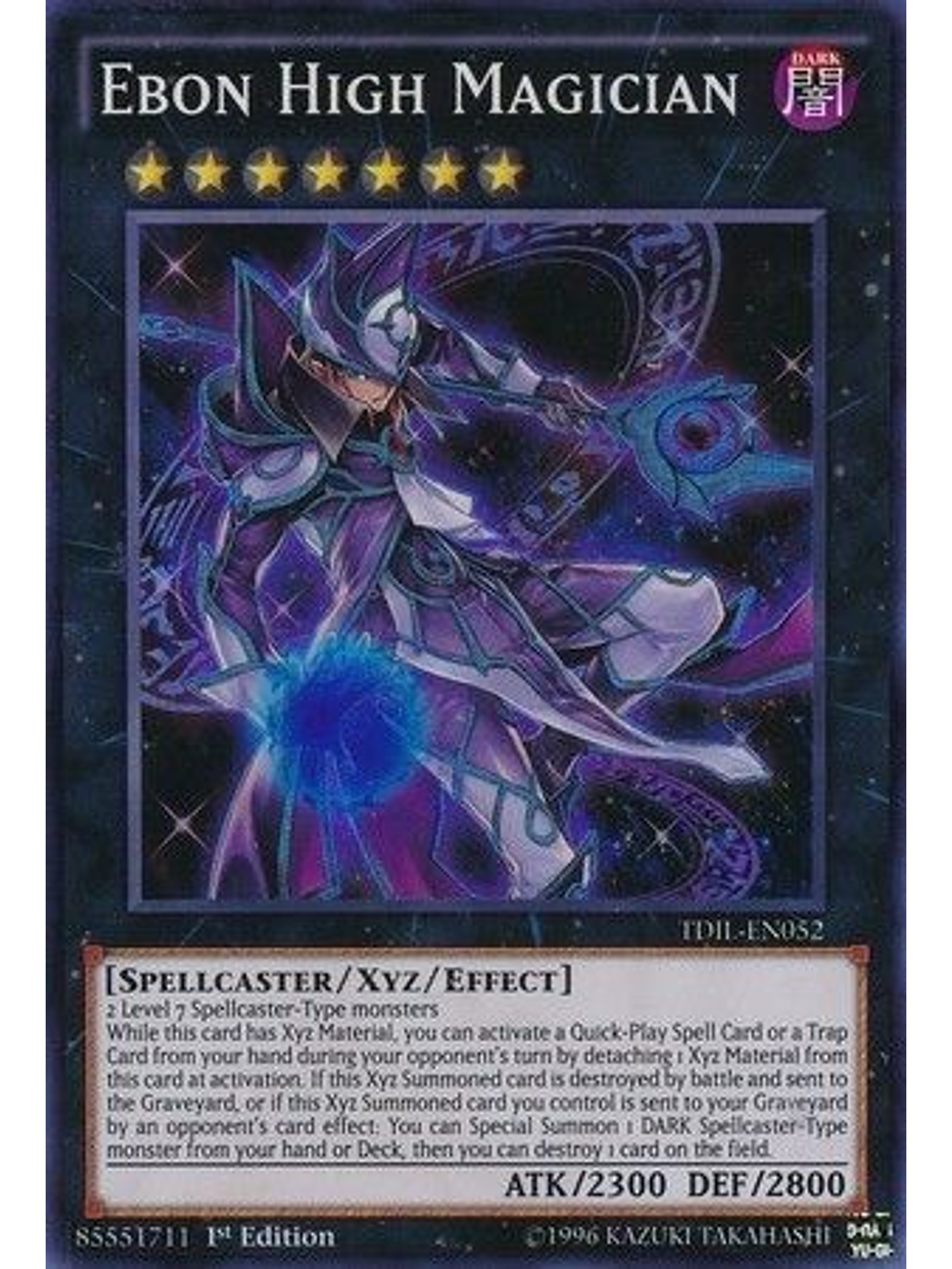 Ebon High Magician - TDIL-EN052 - Super Rare Unlimited 1