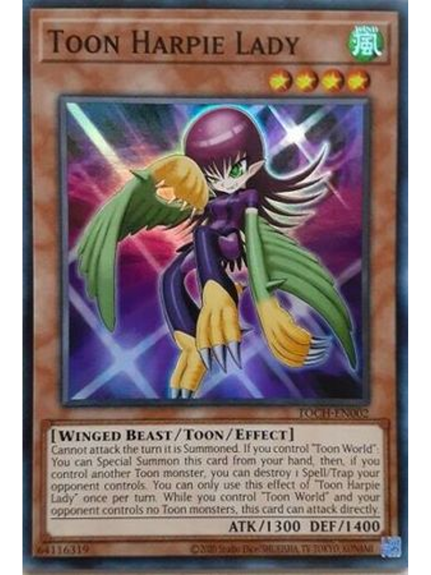 Toon Harpie Lady - TOCH-EN002 - Super Rare Unlimited 1