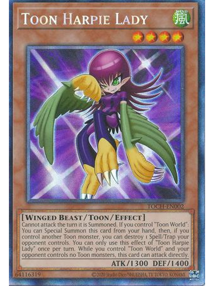 Toon Harpie Lady - TOCH-EN002 - Collectors Rare Unlimited 1