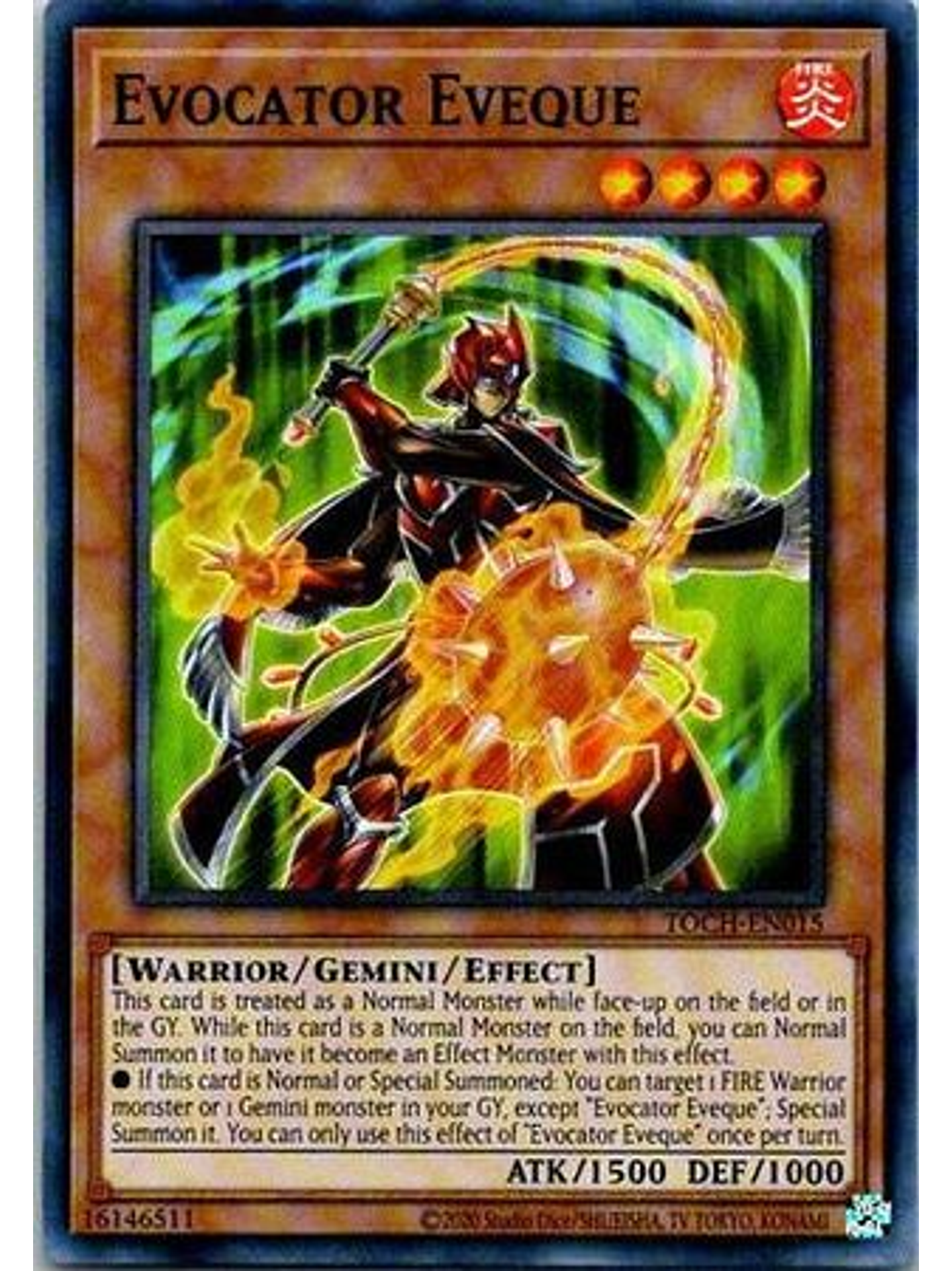 Evocator Eveque - TOCH-EN015 - Super Rare Unlimited 1