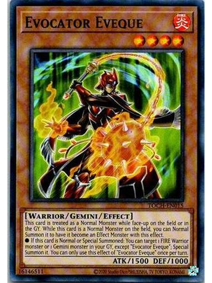 Evocator Eveque - TOCH-EN015 - Super Rare Unlimited 1