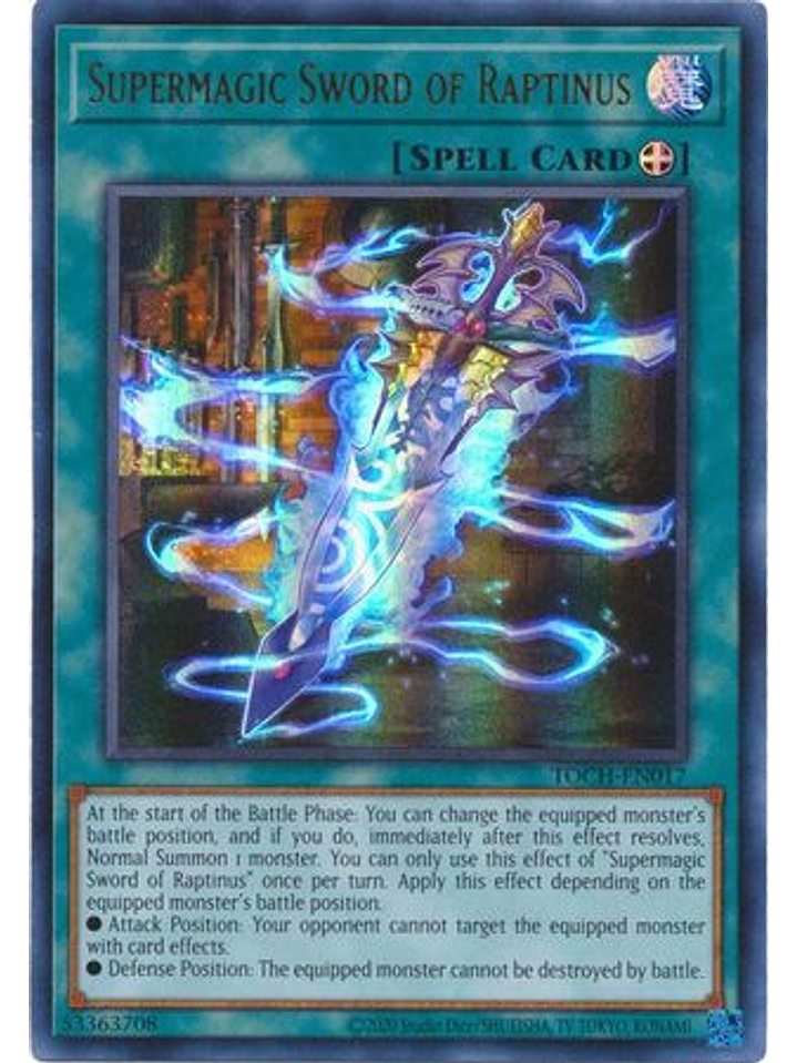 Supermagic Sword of Raptinus - TOCH-EN017 - Ultra Rare Unlimited 1