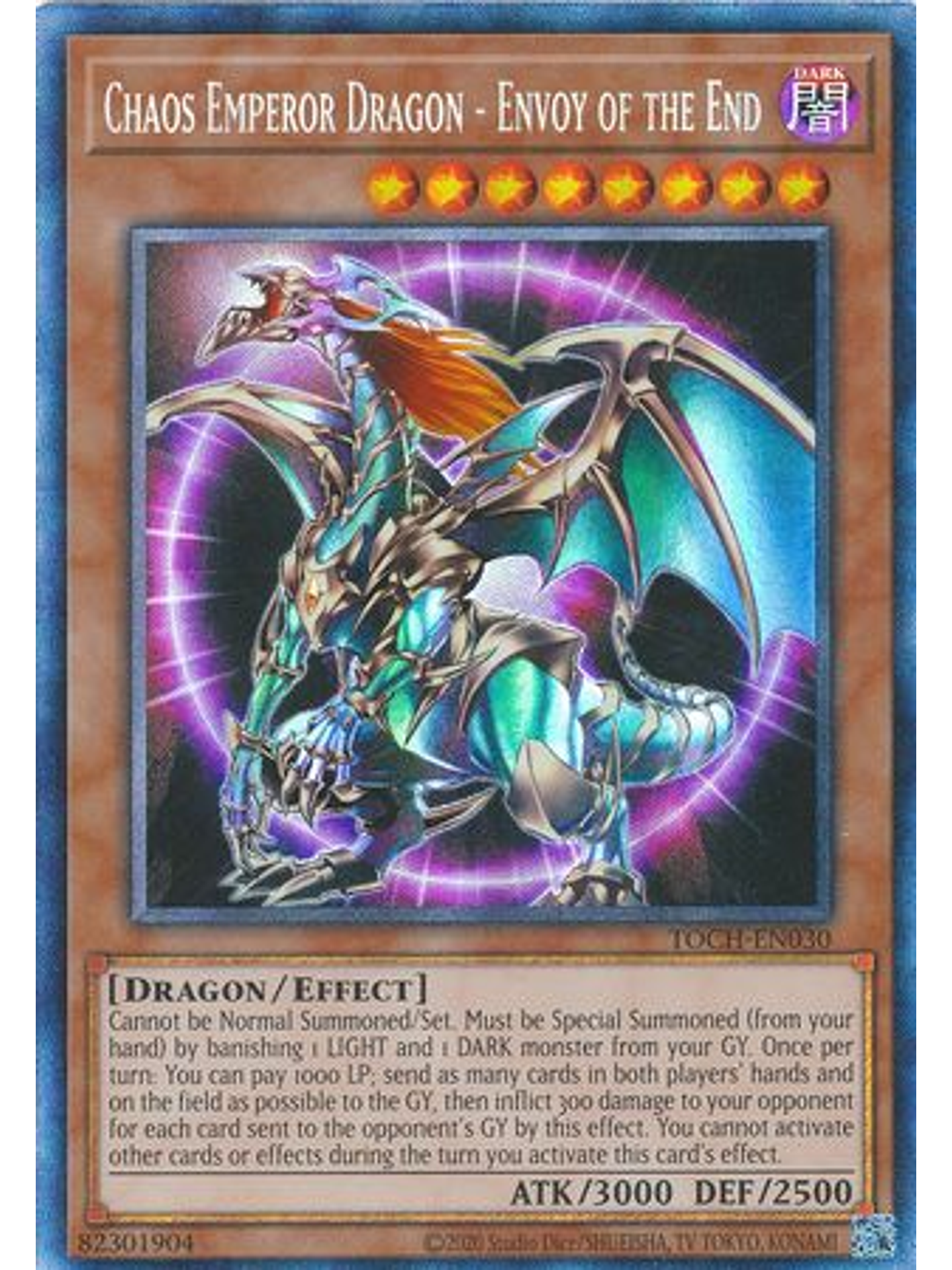 Chaos Emperor Dragon - Envoy of the End - TOCH-EN030 - Collectors Rare Unlimited 1