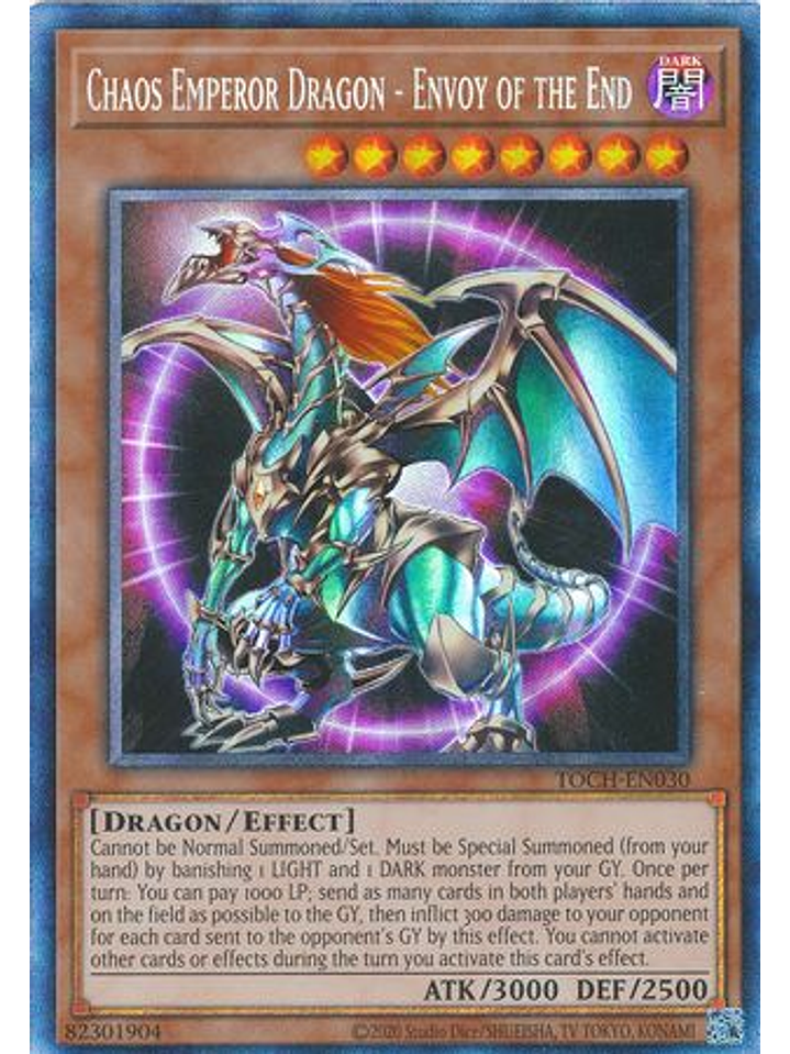 Chaos Emperor Dragon - Envoy of the End - TOCH-EN030 - Collectors Rare Unlimited 1