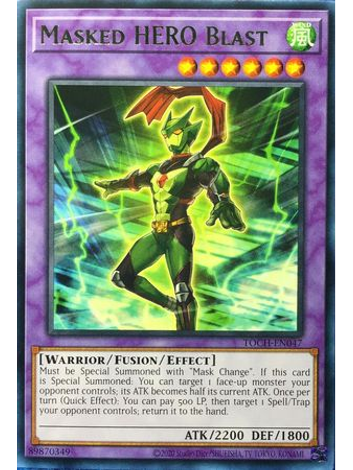 Masked HERO Blast - TOCH-EN047 - Rare Unlimited 1
