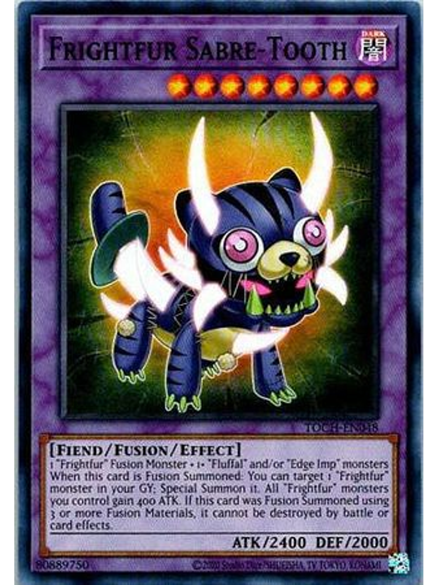 Frightfur Sabre-Tooth - TOCH-EN048 - Super Rare Unlimited 1