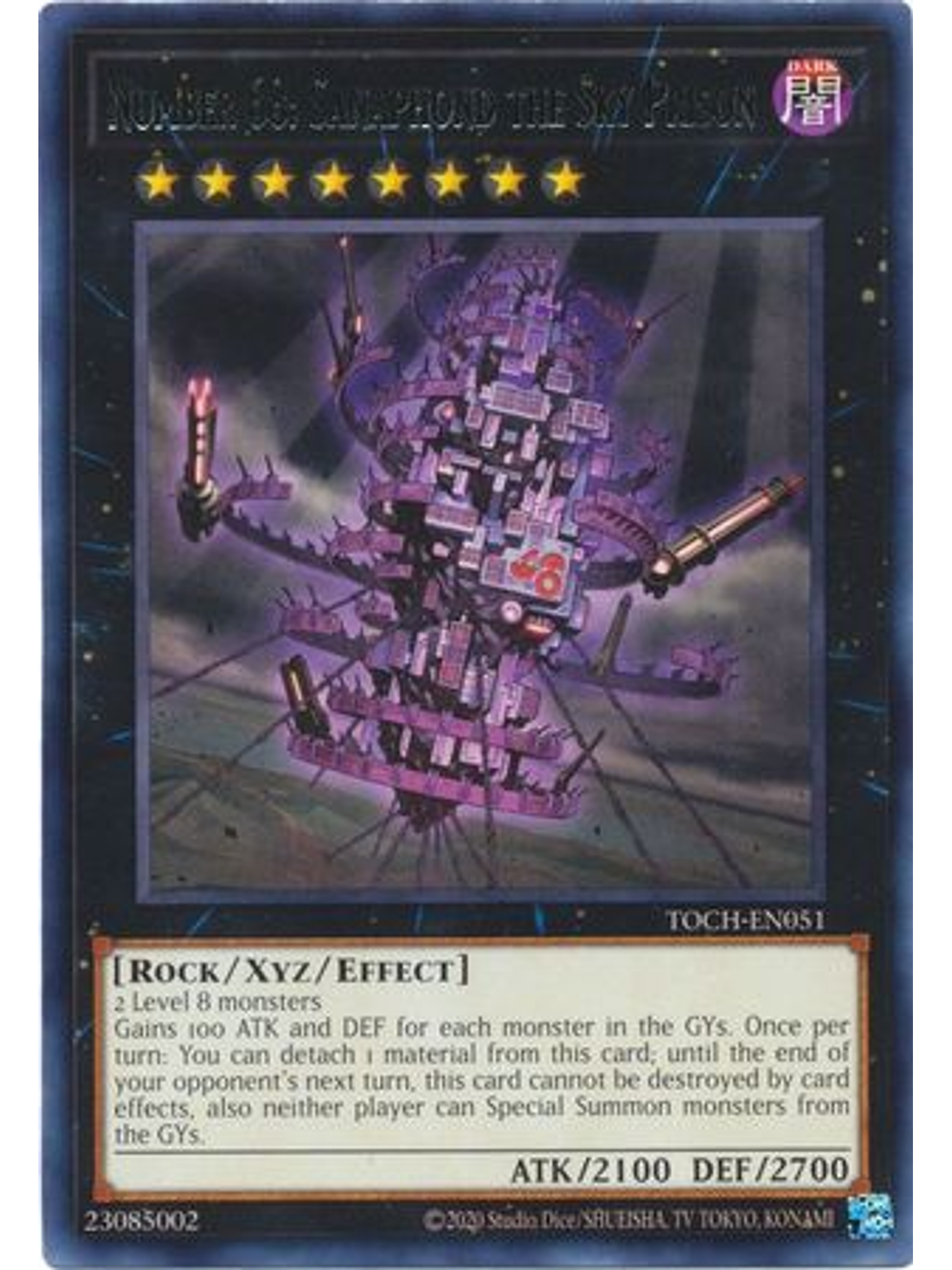 Number 68: Sanaphond the Sky Prison - TOCH-EN051 - Rare Unlimited 1