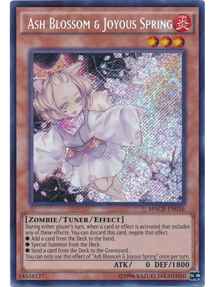 Ash Blossom & Joyous Spring - MACR-EN036 - Secret Rare Unlimited 1