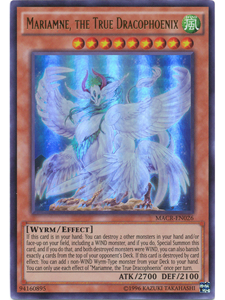 Mariamne, the True Dracophoenix - MACR-EN026 - Ultra Rare Unlimited 1