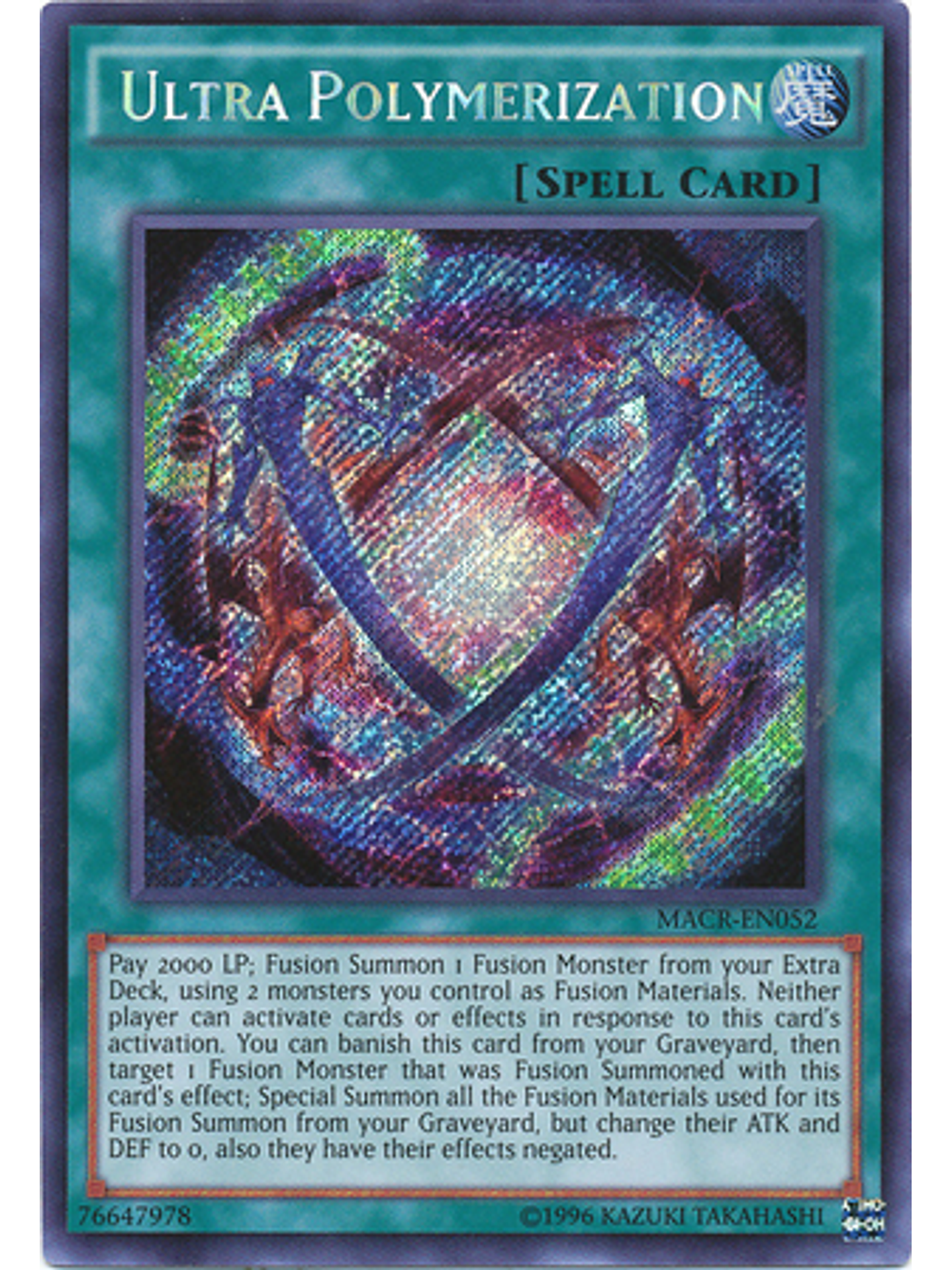 Ultra Polymerization - MACR-EN052 - Secret Rare Unlimited 1