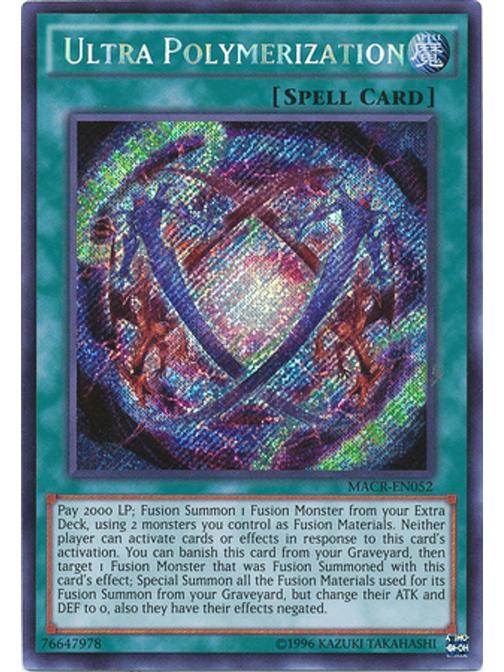 Ultra Polymerization - MACR-EN052 - Secret Rare Unlimited 1