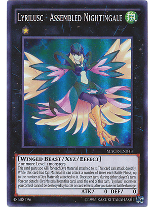 Lyrilusc - Assembled Nightingale - MACR-EN043 - Super Rare Unlimited