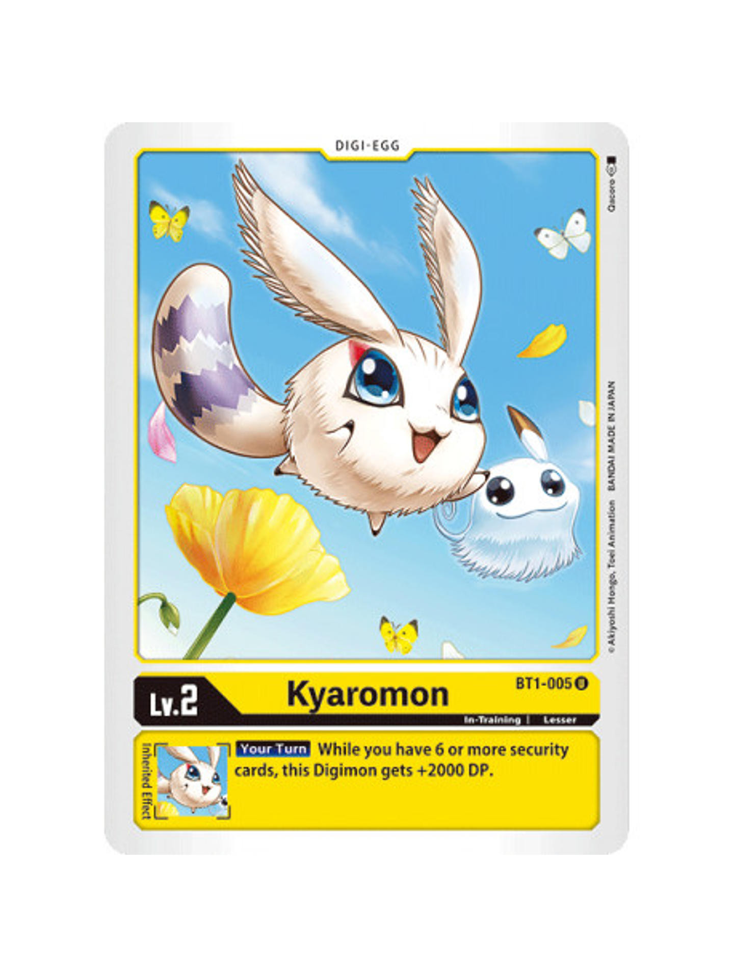 BT1-005 U Kyaromon Digi-Egg  1
