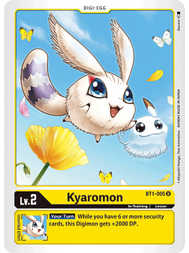 BT1-005 U Kyaromon Digi-Egg 