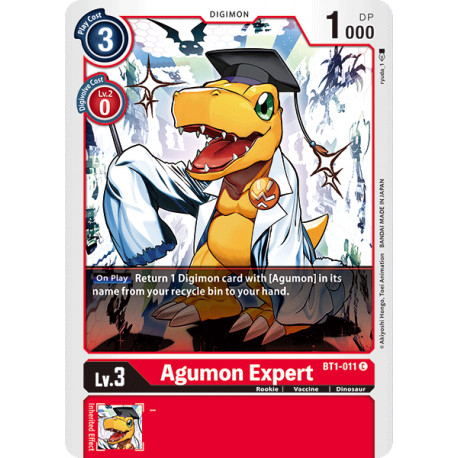 BT1-011 C Agumon Expert Digimon 