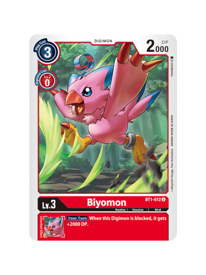 BT1-012 U Biyomon Digimon  1