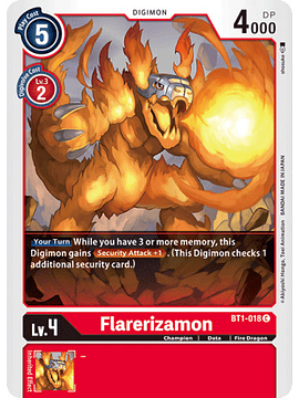 BT1-018 C Flarerizamon Digimon 