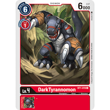 BT1-019 C DarkTyrannomon Digimon 