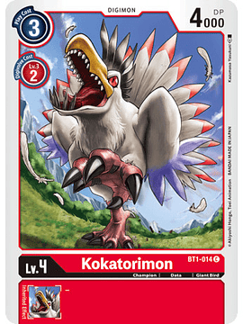 BT1-014 C Kokatorimon Digimon 