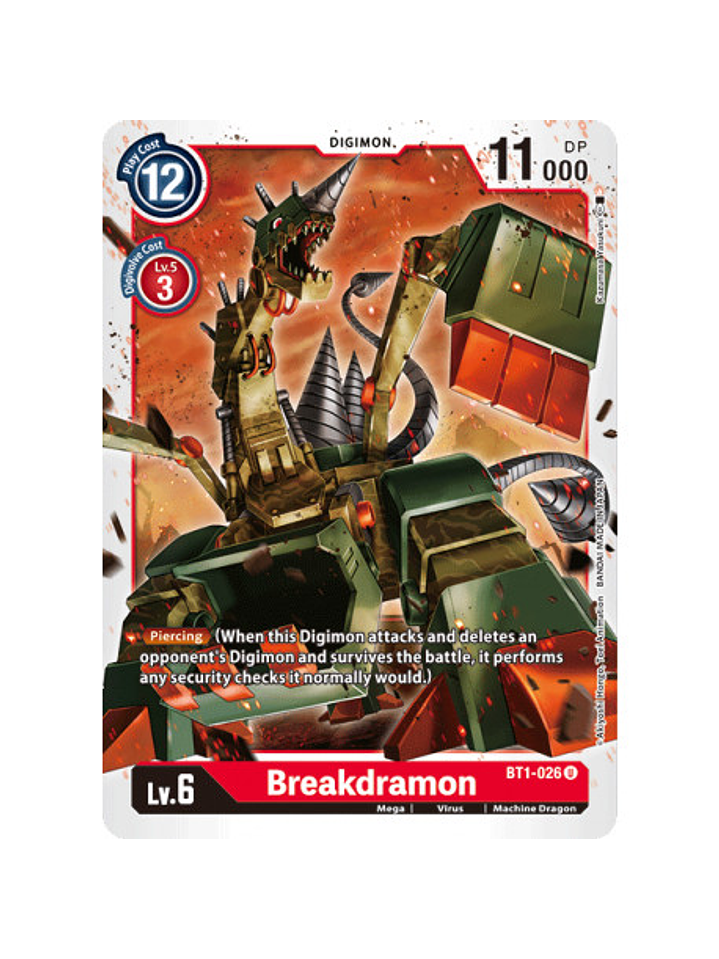 BT1-026 U Breakdramon Digimon  1