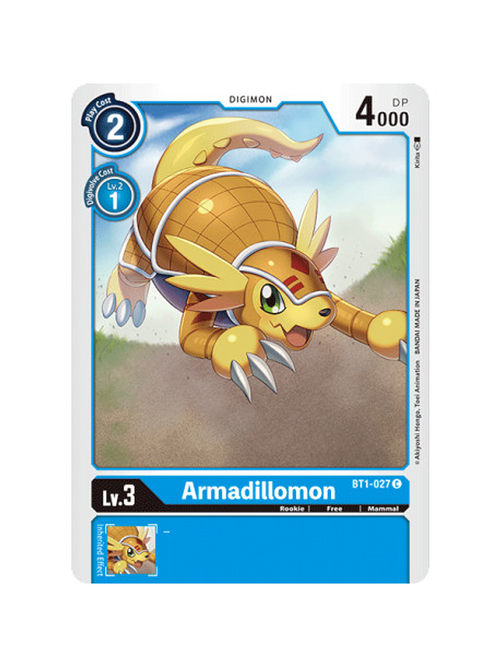 BT1-027 C Armadillomon Digimon  1
