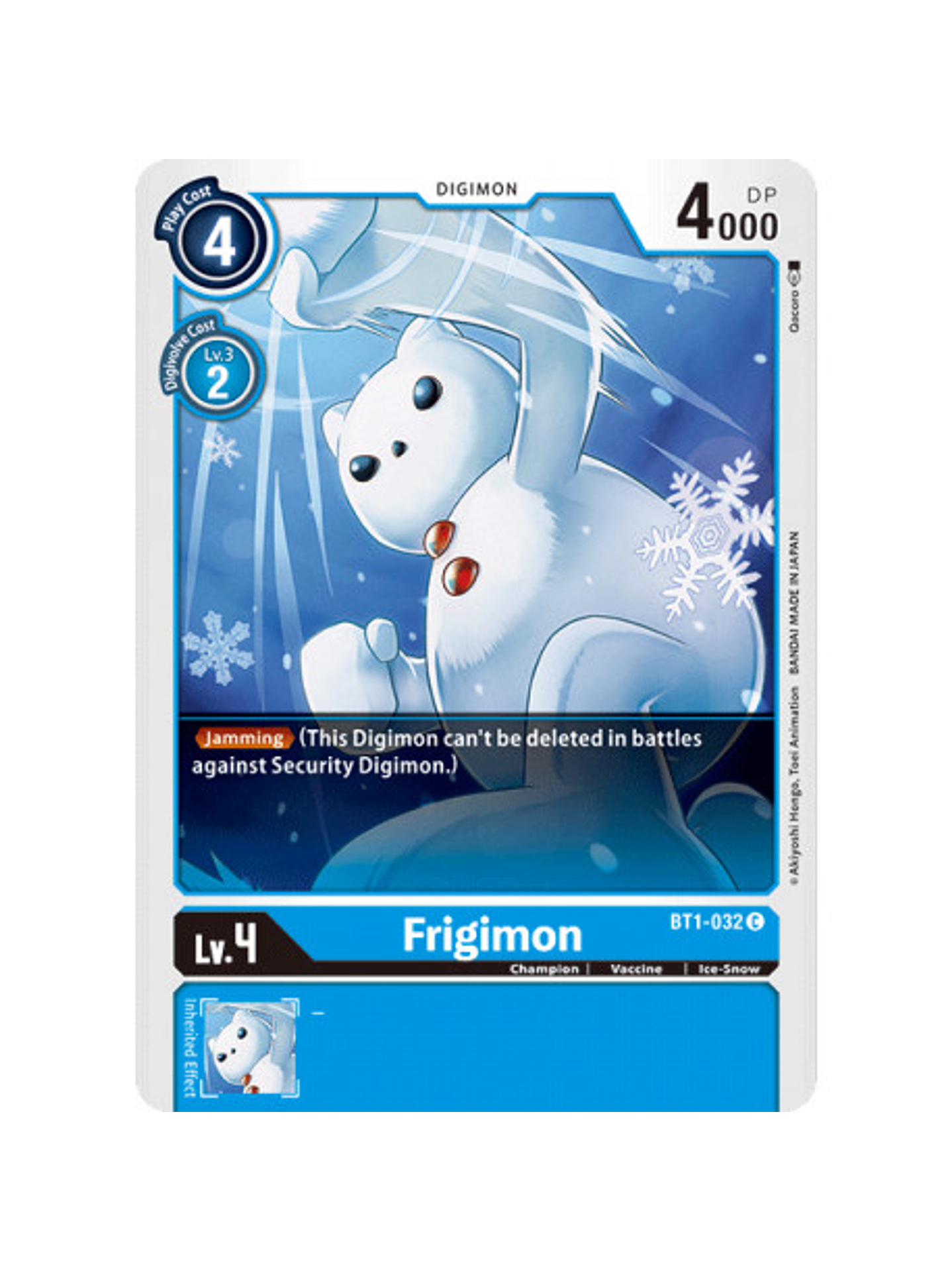 BT1-032 C Frigimon Digimon  1
