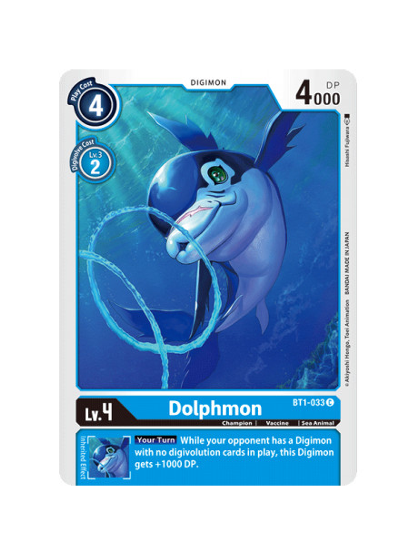 BT1-033 C Dolphmon Digimon  1