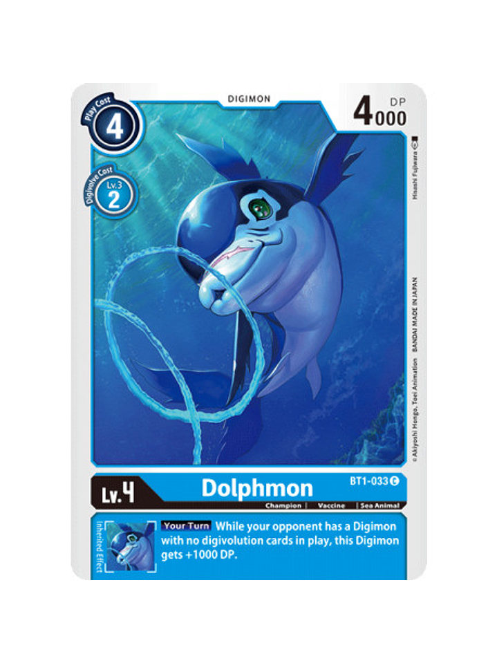 BT1-033 C Dolphmon Digimon  1
