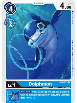 BT1-033 C Dolphmon Digimon 