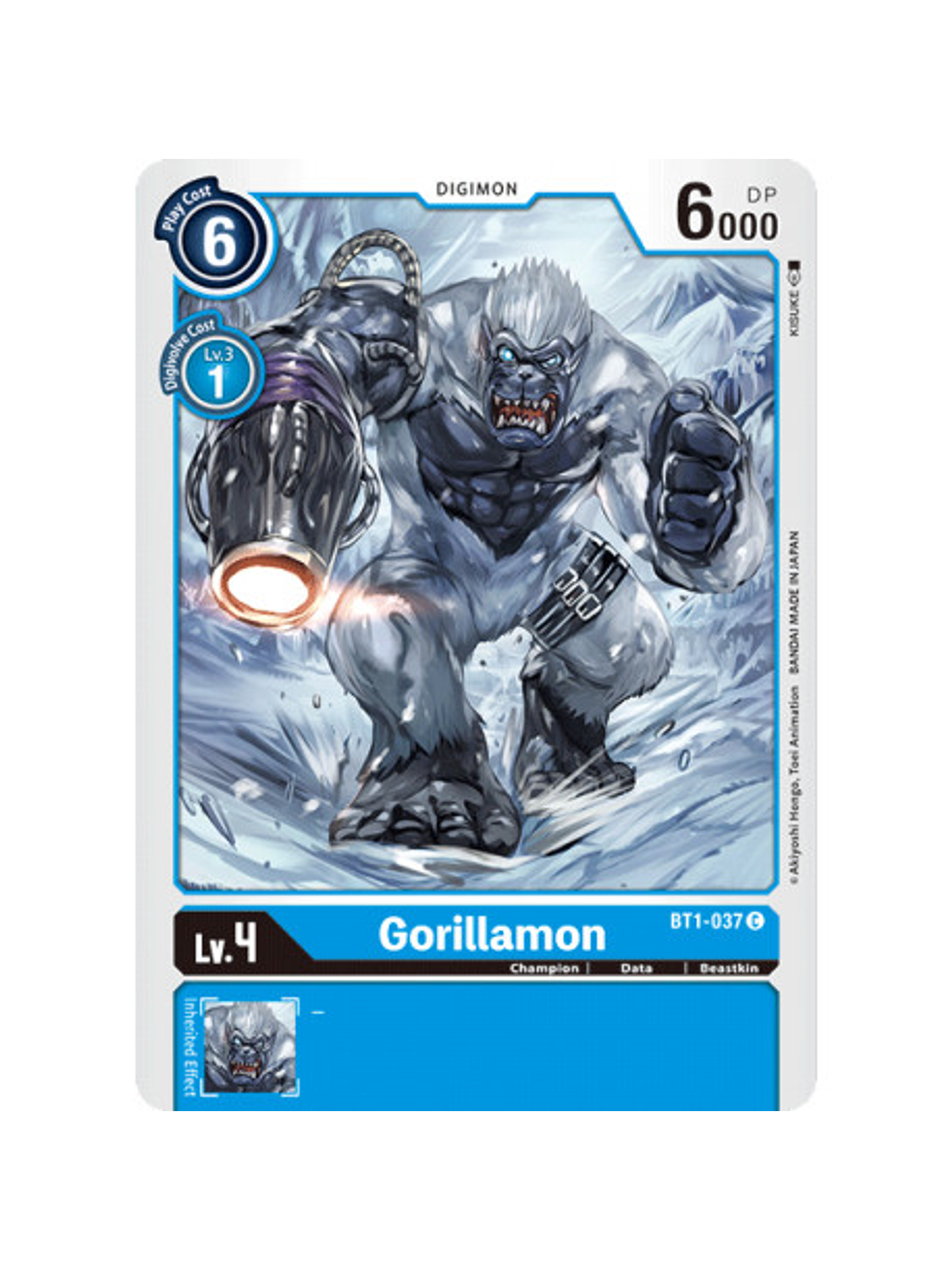 BT1-037 C Gorillamon Digimon  1