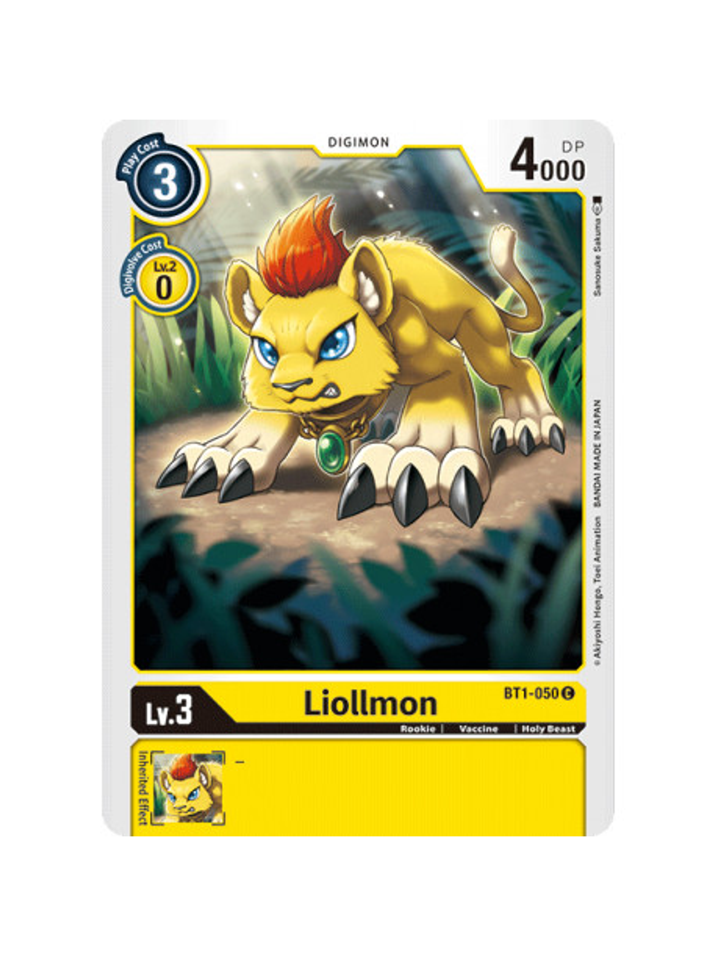 BT1-050 C Liollmon Digimon  1