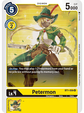 BT1-056 U Petermon Digimon 