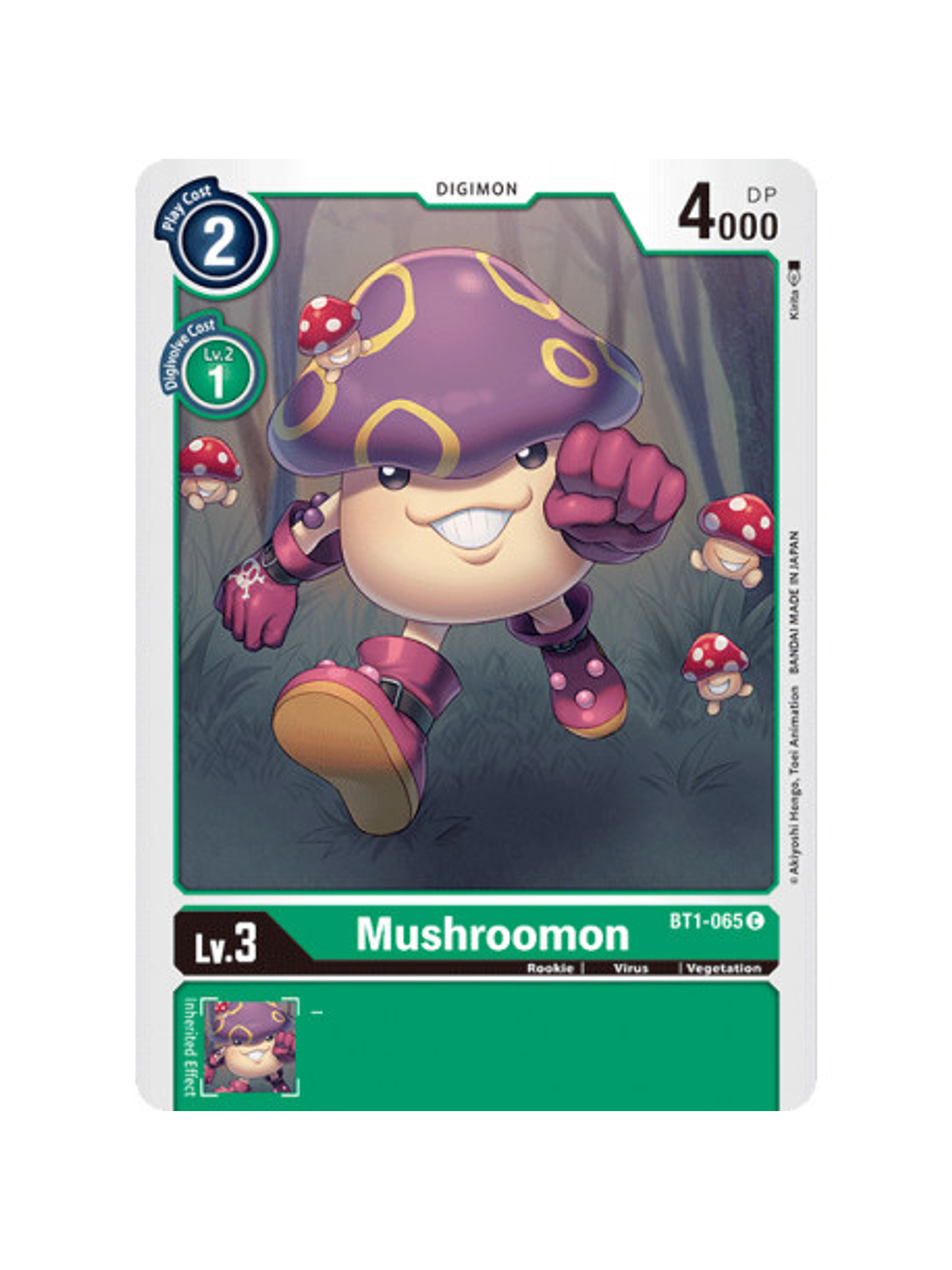 BT1-065 C Mushroomon Digimon  1