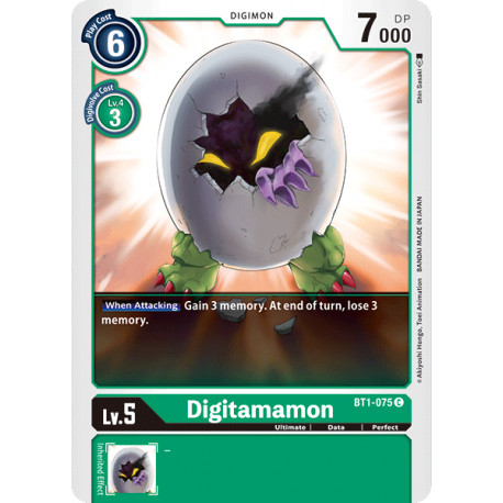 BT1-075 C Digitamamon Digimon 