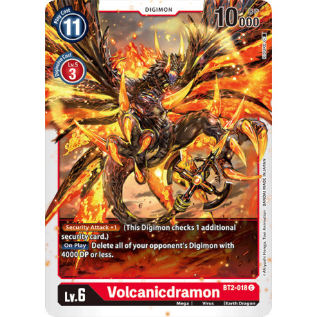 BT2-018 C Volcanicdramon Digimon 
