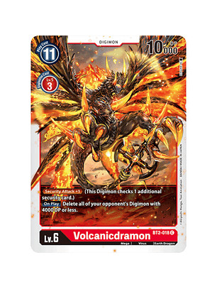 BT2-018 C Volcanicdramon Digimon 