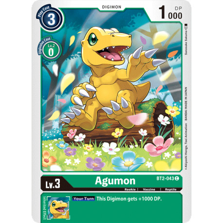 BT2-043 C Agumon Digimon 