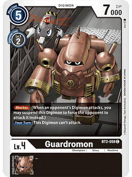 BT2-058 C Guardromon Digimon 
