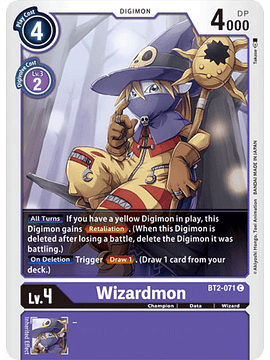 BT2-071 C Wizardmon Digimon 