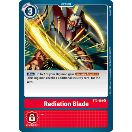 BT2-092 U Radiation Blade Option 