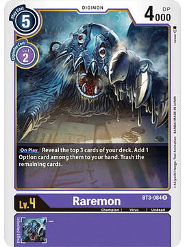 BT3-084 R Raremon Digimon 