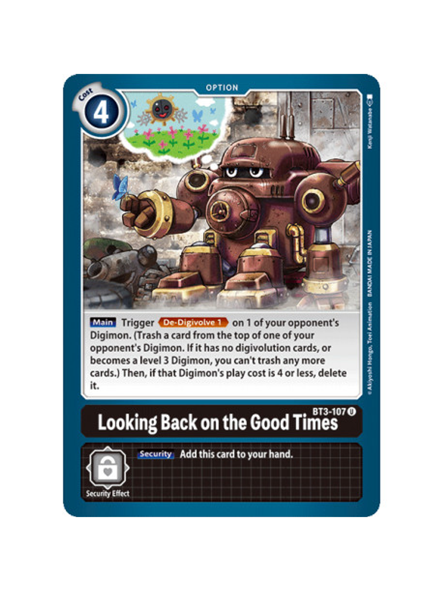 BT3-107 U Looking Back on the Good Times Option 1