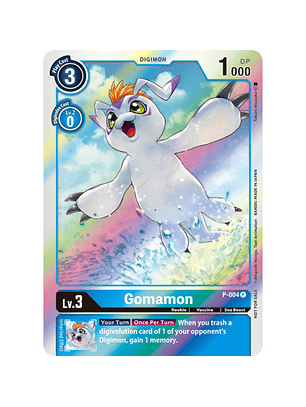 P-004 P Gomamon Digimon 
